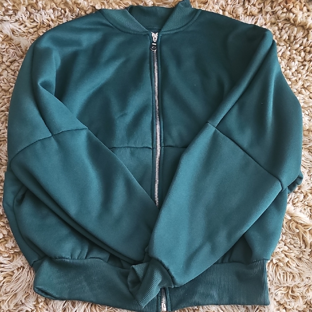 SHEIN Green Track Jacket